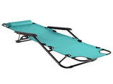 Portable Dual Purposes Extendable Folding Reclining Chair Green 93410605