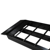 9ft Aluminum Plate Folding ATV Loading Ramp Black Pair Truck Trailer 1200 lbs 03466389