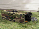 32in Live Animal Trap Cage with Cover, Humane Animal Rescue Outdoor Cage for Armadillos Cats 47662007