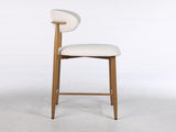 Counter Height Bar Stools Set of 2, Upholstered Counter Stools Modern Barstools with Metal Legs for 92612452