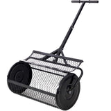 Peat Moss Spreader 24inch,Compost Spreader Metal Mesh,T shaped Handle for planting seeding,Lawn and W46580849
