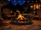 36in Fire Ring, Diamond Lattice Pattern, Round, Iron 38380445