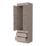 Alabama Armoire, One Large Cabinet, Two Drawers B128P176101