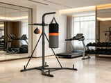 65.7-73.6 Inch 2-in-1 Freestanding Heavy Bag Stand with Speedball 76370163
