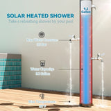 Solar heated shower 37363873