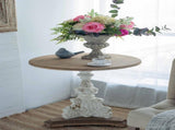 D22.5x27" Antique White Round Side Table, French Country W2078P290098