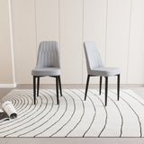 A set of 2 dining chair, modern style chair made of high-quality PU Leather fabric with thick soft W2189140246