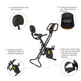 ZNTS Home Folding Exercise Bike Black 71061154