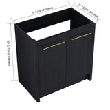 30 Inch Freestanding Bathroom Vanity -BVB09230BCT W999P182011