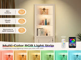 L-shaped 3-layer with single door double Z shape LED light strip front curved base feet Triammine 87790648