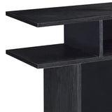 Black 2-shelf Sofa Table B062P186477