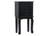 Standing Jewelry Armoire with Mirror, 5 Drawers & 6 Necklace Hooks, Jewelry Cabinet Chest with Top 54277669