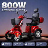 ZNTS XL3D4L Electric Mobility Recreational Travel Scooter for Adults,Mobility Scooters for Seniors, 4 W2153P192639