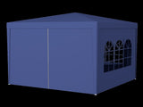 3 * 3m 4 sided , spiral tube pergola made of blue PE fabric, 10'x10 'party tent with 4 25945539