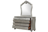 ZNTS Destiny Traditional Style 9-Drawer Dresser With metal drawer pulls Made with Wood in Silver B009P234699