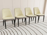 A set of 4 dining chair, modern style chair made of high-quality PU Leather fabric with thick soft 17198683
