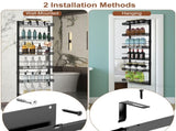 6-Tier Over the Door Pantry Organizer, Large Metal Door Spice Rack, Hanging Heavy-Duty Pantry Door 68119486