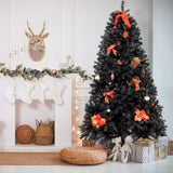 FCH 7ft 1500 Branch PVC Branch Iron Bracket Christmas Tree Black 57946821