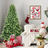 Artificial 4ft Green Christmas Tree with 636PVC/Hard Needle Mixed Branch Tips, memory wireiron 25243728