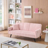 Minimalist style, straight-line corduroy sofa suitable for sitting and lying in the living room and W1658P251971