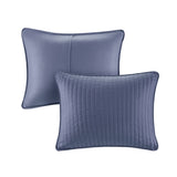 3 Piece Quilt Set Navy Full/Queen B035129034