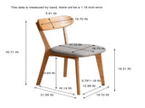 (Set of 4 pcs) Dining Chairen FAS Grade Oak Natural Made in North America 100% Dirt-free W1283P256493