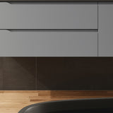 DAX Cenit Single Vanity Cabinet with 2 Drawers 1 Door 40 Inches Matt Mist B2702P227050