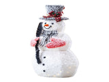 3FT Lighted Snowman Holding Spade Christmas Decorations, Pre-lit Holiday Decor with 110 Warm White 73782615