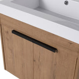 24 Inch Bathroom Vanity With Top,Resin Basin,Soft Closing Doors W99990331