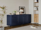 Modern Blue Lacquered 4 Door Wooden Cabinet Sideboard Buffet Server Cabinet Storage Cabinet, for W1435133313