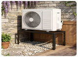 Adjustable Mini Split Ground Stand, 400 lbs Heavy Duty AC Condenser Stand for 900036000 BTU 06621986