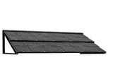 52"x18" Black Awning, Iron Frame, Corrugated Steel Tile Coating 04235187