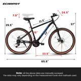 ZNTS A24301 Mountain Bike 24 Inch Wheels, 21-Speed Mens Womens Trail Commuter City Mountain Bike,High W2563P173258