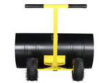 74*47cm Iron Yellow T-Handle Black Blade Adjustable Human-Powered Snow Plow 49055054