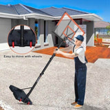 Basketball Hoop 5.73-10FT Height Adjustable Portable Basketball Goal for Indoor Outdoor Basketball W2031P268879