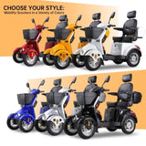 ZNTS XL3D4L Electric Mobility Recreational Travel Scooter for Adults,Mobility Scooters for Seniors, 4 W2153P192720