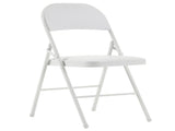 6pcs Elegant Foldable Iron & PVC Chairs for Convention & Exhibition White 59477551