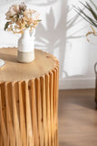 Retro Fashion Style Cylindrical Side Table with Vertical Texture Relief Design,Suitable for Living GL-W757102860