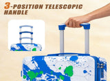 20 Inch PC Spinner Wheel Luggage, Carry on Suitcase, With Printed pattern and Combination Lock W2787P487165