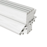 48" W Double Walled Foldable Heavy Duty Accordion Doors, White B031P295175