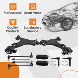 12x Front Suspension Lower Control Arms Sway Bar Tierod for 2007-2015 GMC Acadia 75202379