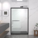 44-48"x72" Aluminum Frame Double Sliding Shower Door,Bypass Bathroom Sliding Door with Premium 5/16" W2011P293394
