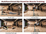 Power Tower Dip Station with Bench Pull Up Bar Stand Adjustable Height Heavy Duty Multi-Function 42086643