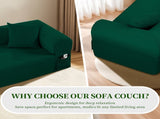 Spring Sofa with High-Quality Fabric, Pillows & Storage - Pocketed Springs, High-Density Foam, for B347P409916