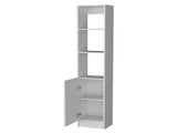 White Linen Cabinet with 1-Door B062P193661