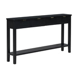 U_STYLE Contemporary High-Quality Entryway Console Table with 4 Spacious Drawersm,1 Practical Bottom N711P218638B