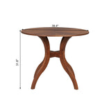 Walnut Round Dining Table 39.4" Traditional Solid Wood Legs, Timeless Elegance, Ideal Focal Point N842P315206D
