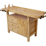 Wood Workbench - Wooden Workbench for Garage Workshop and Home W46594607