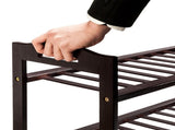 Concise 12-Batten 4 Tiers Bamboo Shoe Rack Coffee 55358061
