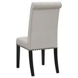 Sand and Rustic Espresso Tufted Side Chairs B062P145440